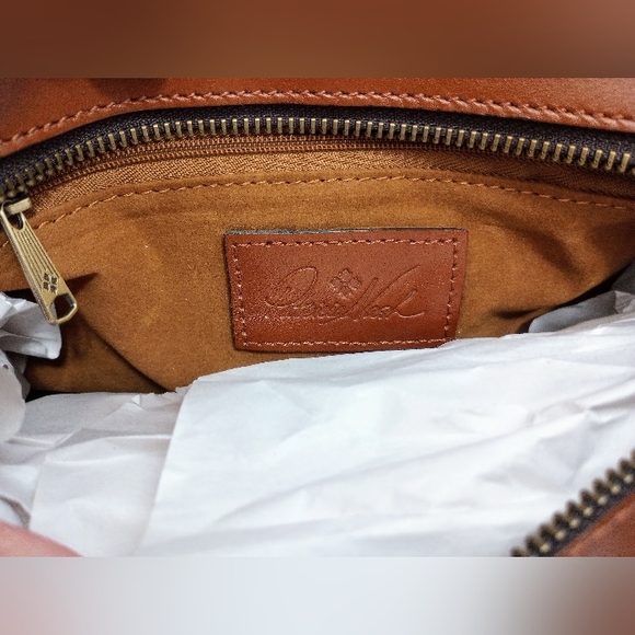 NWT Patricia Nash Leather Rienzo Satchel, Watercolor Butterfly 🦋 multi color - Picture 10 of 13